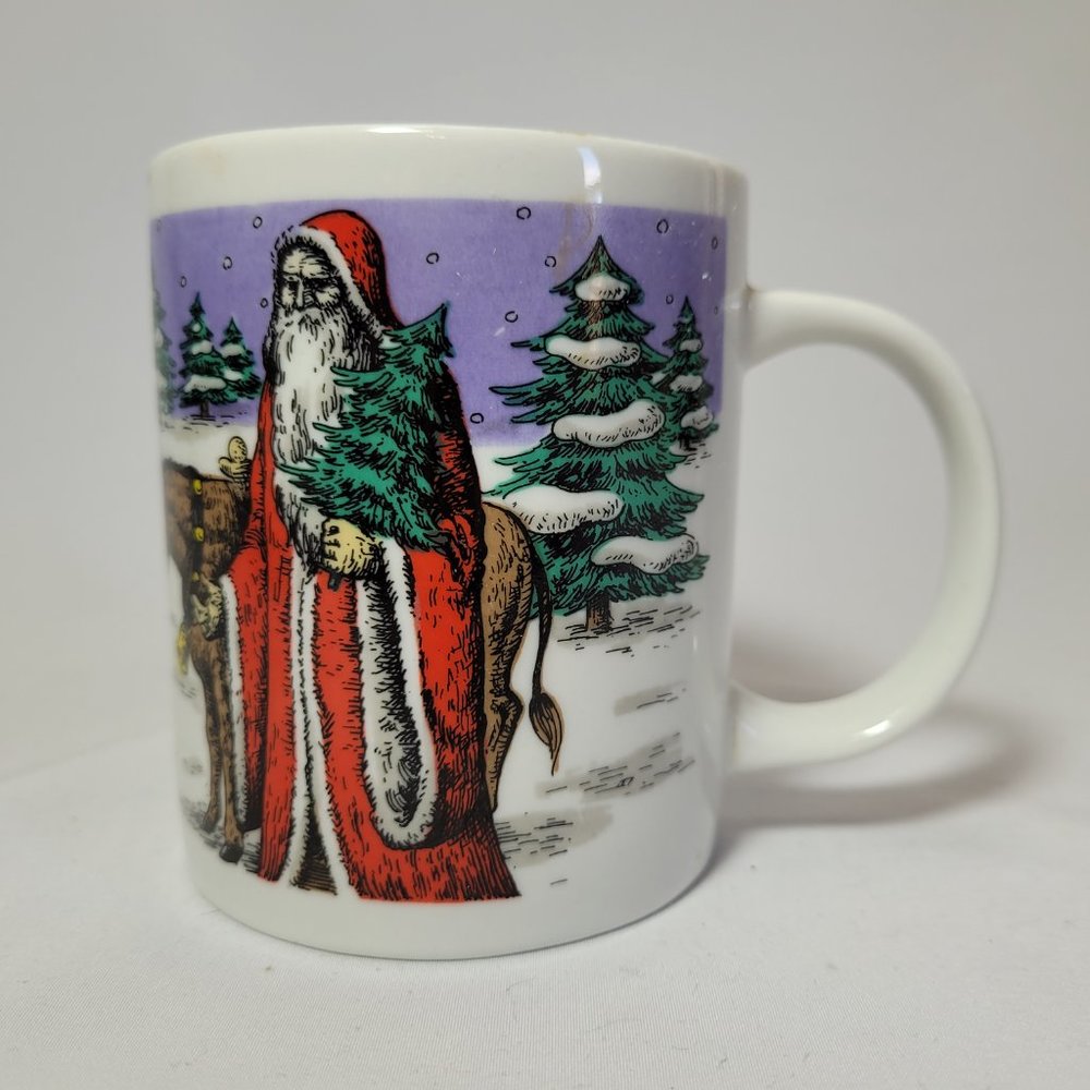 Vintage Father Christmas Retro Miyazaki Santa Clause Mug
